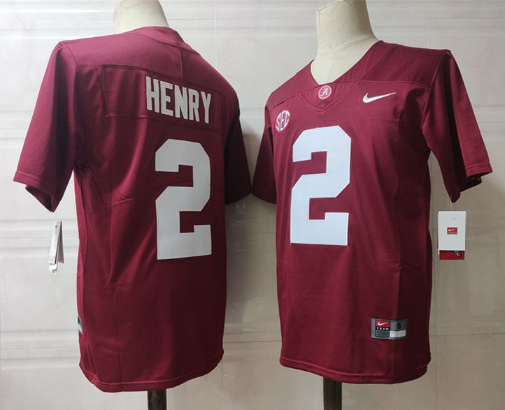 Men Alabama Crimson Tide #2 Henry Red 2024 Nike Vapor NCAA Jersey